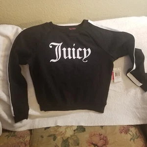 JUICY COUTURE SWEATER - GIRLS SIZE 10 - PULLOVER - BLACK LABEL - NWT - Picture 1 of 7