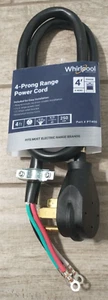 Whirlpool PT400 4-Prong Range Power Cord (4FT) - Picture 1 of 3