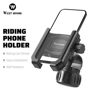 Motorcycle Bike Phone Holder Motorbike Scooter Bicycle Handlebar Bracket Mount - Picture 1 of 21