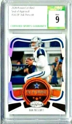 2020 Panini Certified Dak Prescott Seal of Approval CSG 9 - Image 1 of 2