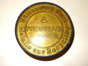 Preussag Metall Hüttenwerk Harz Metalle aus Recycling Bleitaler Medaille 1984 - Bild 1 von 3