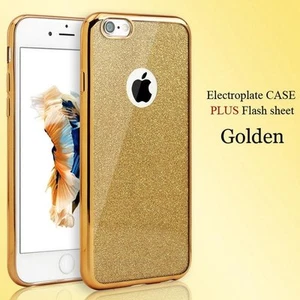 Glitzer Bling klare Silikonhüllen iPhone 6 6S abnehmbare ultradünne TPU-Haut - Bild 1 von 9