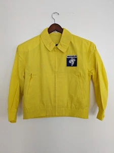 Vintage Yellow Michelin Racing Windbreaker Jacket - Size M - Picture 1 of 5