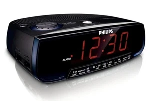 Retro Vintage Philips AJ3120 Radio Alarm Clock In Original Box - Picture 1 of 3
