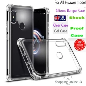 For Huawei P Smart 2021 2020 P40 Pro Gel Bumper TPU Clear Cover Shockproof Case - Picture 1 of 4