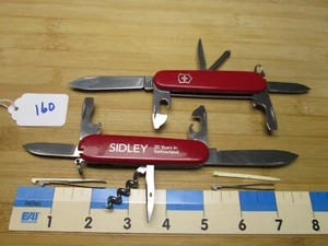 #160 SIDLEY Red Swiss Army Spartan & Red Tinker Knife - Picture 1 of 11