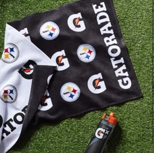 NEW Gatorade Official Pittsburgh STEELERS 39 X 21 Wincraft NFL Sideline Towel - Picture 1 of 5