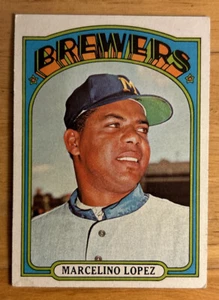 1972 Topps Marcelino Lopez Card #652 Brewers Pitcher VGEX Corner/Edge Dings - Picture 1 of 2