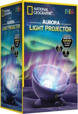 Proyector de Luz Aurora Blue Marble National Geographic con 6 Patrones de Luz,NUEVO Foto 1 de 3