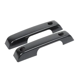 For Ford F150 F-150 2021 2022 Carbon fiber 2 Door Front Handles Cover Trim Decor - Picture 1 of 9