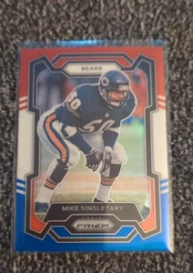 2023 Panini Prizm Mike Singletary Red White & Blue Prizm HOF Bears #54 - Picture 1 of 2