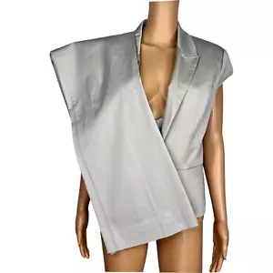 New York & Co Cotton Spandex Pant Suit Vest Size 14 Tall Khaki Lined 3PC New - Picture 1 of 14