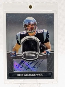 Bowman Sterling 2010 - Reliquias autógrafas Rob Gronkowski #BSAR-RG (AU, MEM, RC) - Imagen 1 de 1