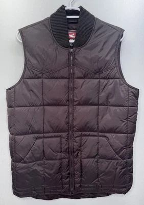 Chaleco acolchado Roper Range Gear marrón para hombre S Western Ranch vaquero cremallera completa Foto 1 de 4