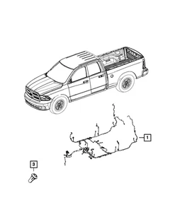 Genuine Mopar Body Wiring 68270950AD - Picture 1 of 1