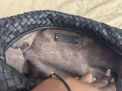 Bottega Veneta Intrecciato HoboNappa couro preto, alça superior - Imagem 1 de 4