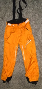 Recco Everest size Medium Ski Bibs Pants Orange TCS Water 10000 - Picture 1 of 2