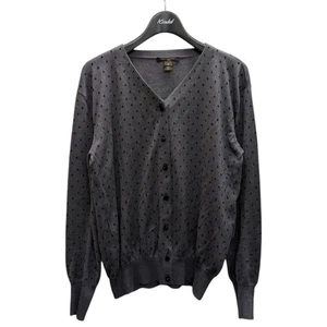 Cárdigan LOUIS VUITTON Seda Cachemir Punto Gris x Negro Talla S F/S de Japón - Imagen 1 de 7
