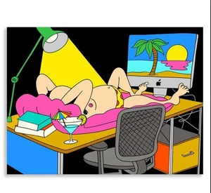 Out Of Office - Limited Edition Print By FUCCI - Picture 1 of 1
