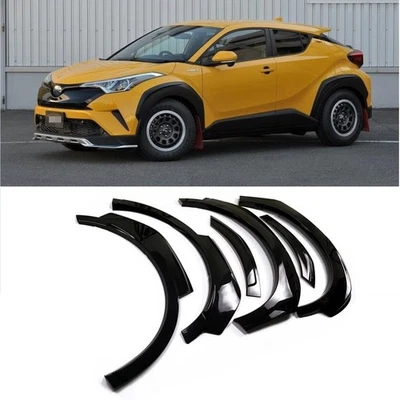Arco de rueda negro brillante para guardabarros 6 piezas para Toyota C-HR CHR 2018-2022 Foto 1 de 4