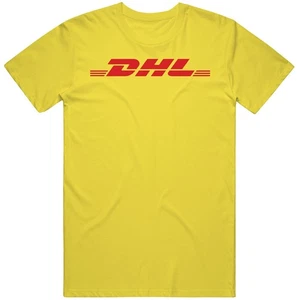 Dhl Delivery Courier Service Company Logo vintage retro daisy yellow T Shirt - Picture 1 of 2