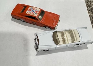1981 Ertl Dukes of Hazzard General Lee & Boss Hogg Cadillac Convertible Combo - Picture 1 of 22