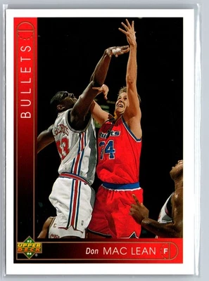 1993-94 Upper Deck #358 Don MacLean Washington Bullets - Image 1 of 2