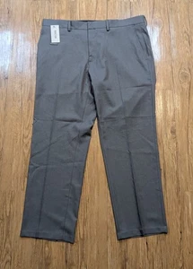 NWT Kenneth Cole Reaction Heather Stretch Dress Pants Modern Fit 38x29 Gray B30 - Picture 1 of 5