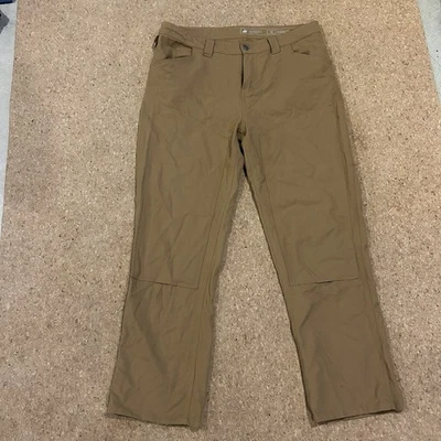 Women 12 Woolly Longhaul Merino Wool Seattle Camel  Shop Pants Trousers Straight - Image 1 of 4