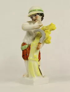 KPM BERLIN GERMANY MEYER VIRGO ZODIAC BOY PORCELAIN FIGURINE - Picture 1 of 10