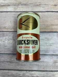 Vintage Kiekhaefer Quicksilver Zwei-Takt-Ölkanne 12 Unzen voll - Bild 1 von 11