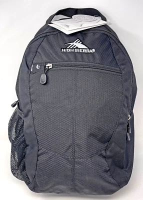 High Sierra Curve Black Everyday Laptop Backpack New with Tags Medium Sized - Image 1 of 4