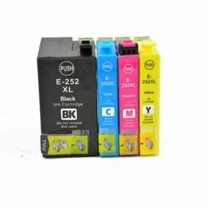 6x Generic 252XL Ink Cartridge for Epson Workforce WF 3620 3640 7710 7610 7725 - Picture 1 of 3
