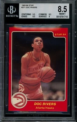 1983-84 Star #271 Doc Rivers Rookie BGS 8.5 - Image 1 of 2
