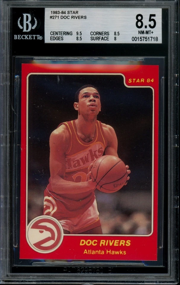 1983-84 Star #271 Doc Rivers Rookie BGS 8.5 - Image 1 of 2