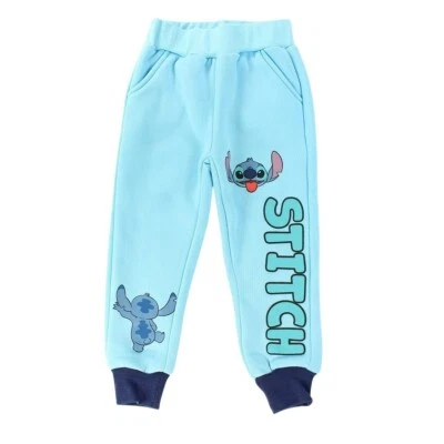 Boys' Jogging Pants. Blue Color. Lilo & Stitch, Ages 2 To 8 - Image 1 of 2