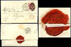 GB QV 1872 LONDON JOINT STOCK BANK LETTERHEAD + SEAL 3d SG103 Plate 7 to COGNAC