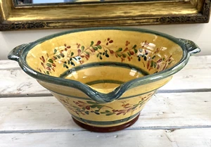 Terre e' Provence  Pottery  Serving Bowl  Pasta  France Extra Large Bean 13.25" - Picture 1 of 13