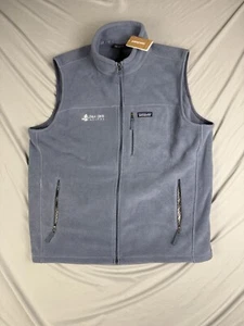 Chaleco Patagonia Synchilla Para Hombres XL Azul Polar Bolsillos con Cremallera Completa Exterior Clásico - Imagen 1 de 13