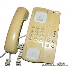 Vintage Beige Push Button Telephone Made in Philippines Working! - Picture 1 of 6