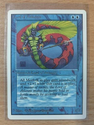 MAGIC THE GATHERING MTG CARD - Lord of Atlantis - Unlimited - Image 1 of 2