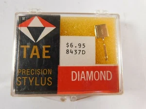 Vtg NOS TAE Precision Stylus Diamond Phonograph Needle 8437D - Picture 1 of 2