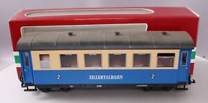 LGB 3164 G Scale Zillertalbahn Passenger Car w/Plastic Wheels EX/Box