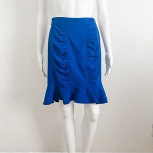 Anthropologie HD in Paris Size 4 Winnow Trumpet Tulip Peplum Skirt Officecore - Picture 1 of 8