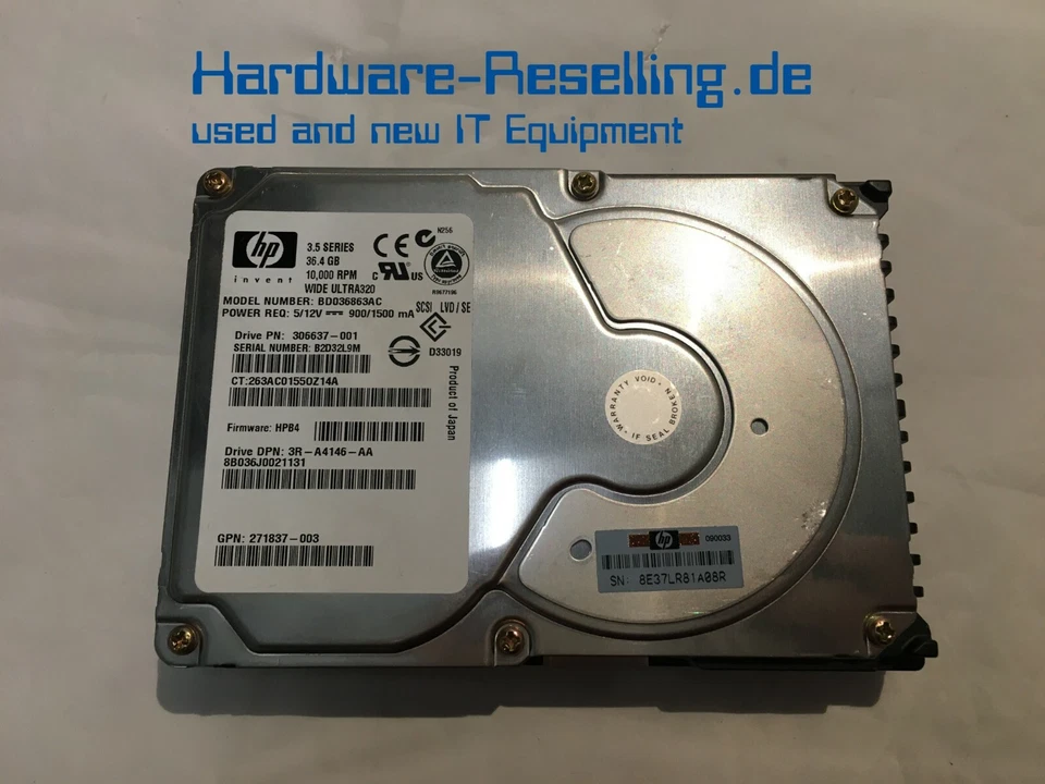 Compaq 9,1GB 10k RPM 3,5 " HDD SCSI U320 - Immagine 1 di 1