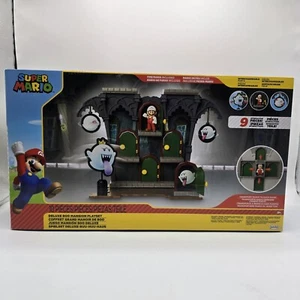 Nintendo Deluxe Boo Mansion Playset Super Mario Bros. 10 Piece Toy Set Brand NEW - Picture 1 of 13