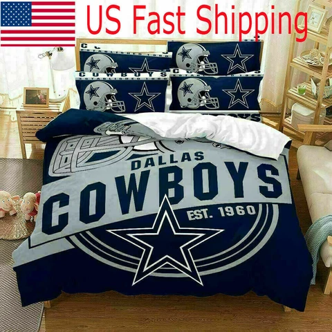 Dallas Cowboys 3PCS Bedding Set Comforter Cover Duvet/Quilt Cover Pillowcases Cover