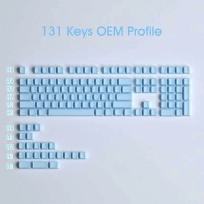 Juego de teclas impresas laterales PBT doble disparo OEM para teclados mecánicos Cherry MX Foto 1 de 4