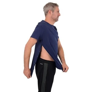 USBD Post Surgery Shoulder Recovery Tshirt Snap Open Tearaway Shirt Right & L... - Picture 1 of 7