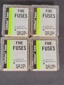 Menge 4 (20) LITTLEFUSE FÜNF SICHERUNGEN Mini NOS 3AG 1 6/10 312 10000A-125V AC 717H - Bild 1 von 6